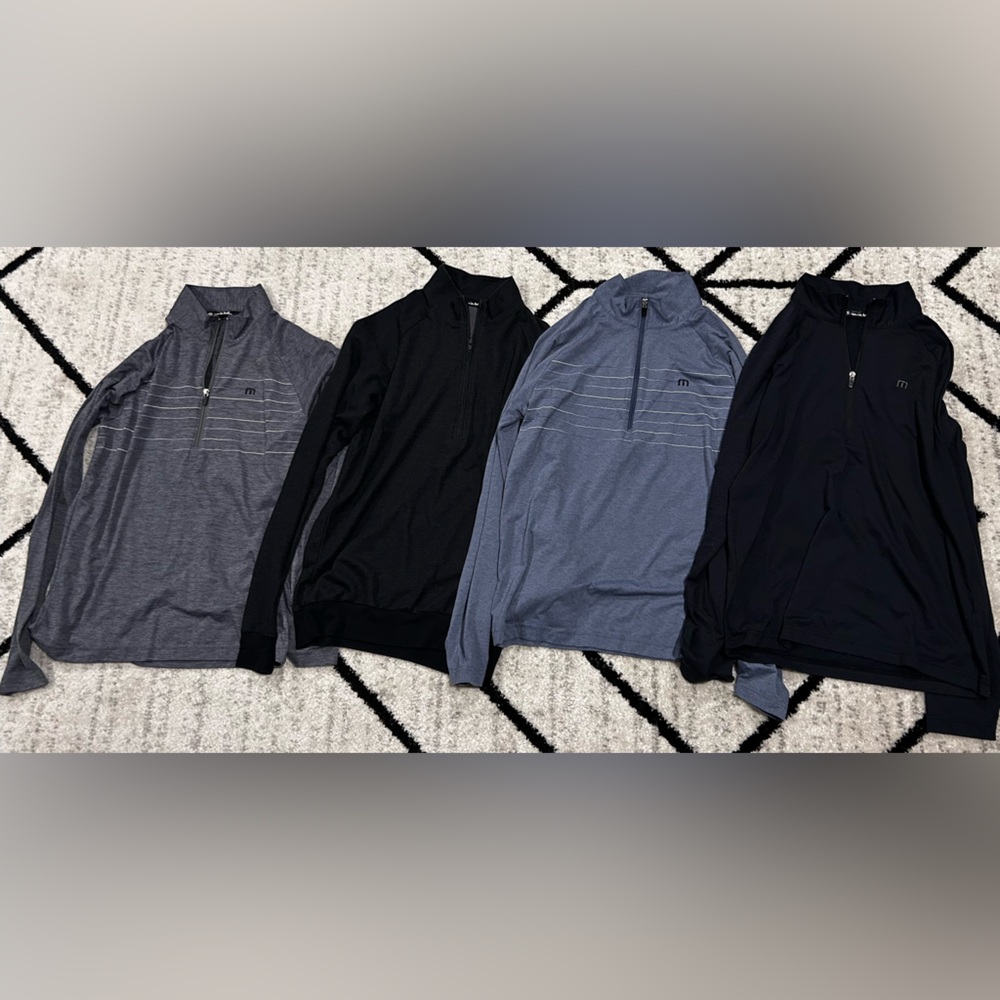 Travis Matthew 1/4 zip lot of 4 - all small